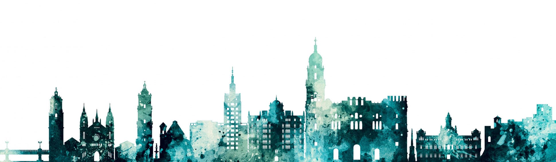 Skyline Tourist Posters - Illustrated