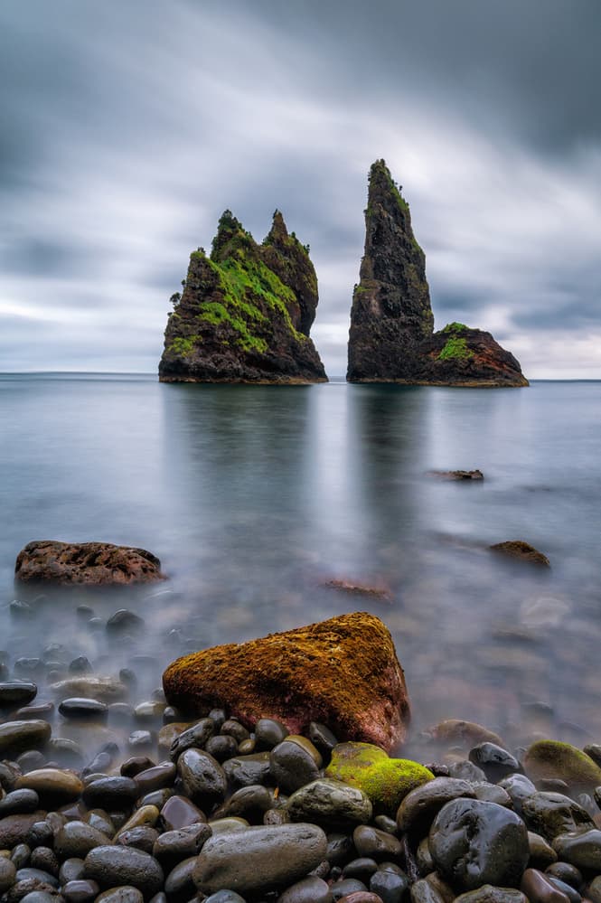 Moody Sea Stacks Coast by Alvaro Roxo — canvas wall art