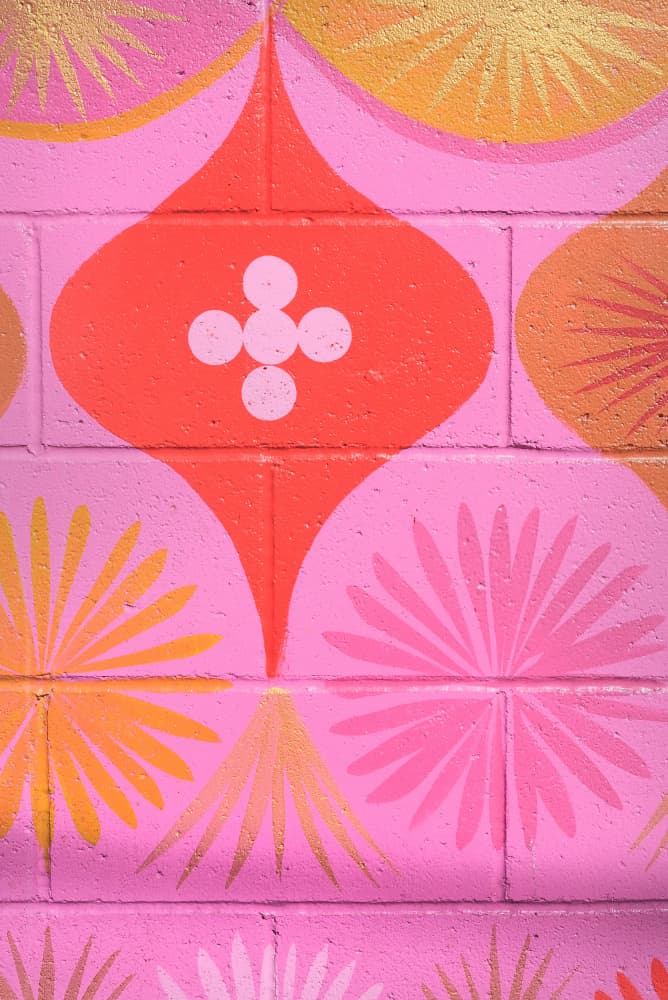 Vibrant Retro Wall Pattern by Pictufy Studio III — canvas wall art