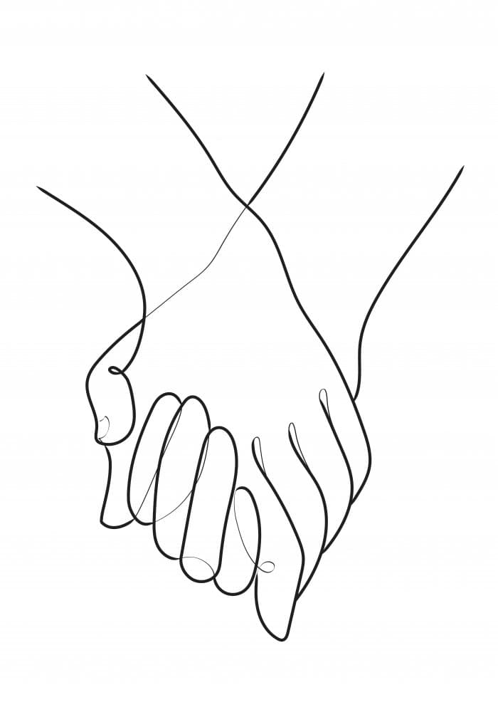 Gentle Hand Connection by Pictufy Studio II — canvas wall art