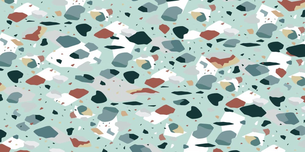 Colorful Terrazzo Pattern by Sue Skellern — canvas wall art