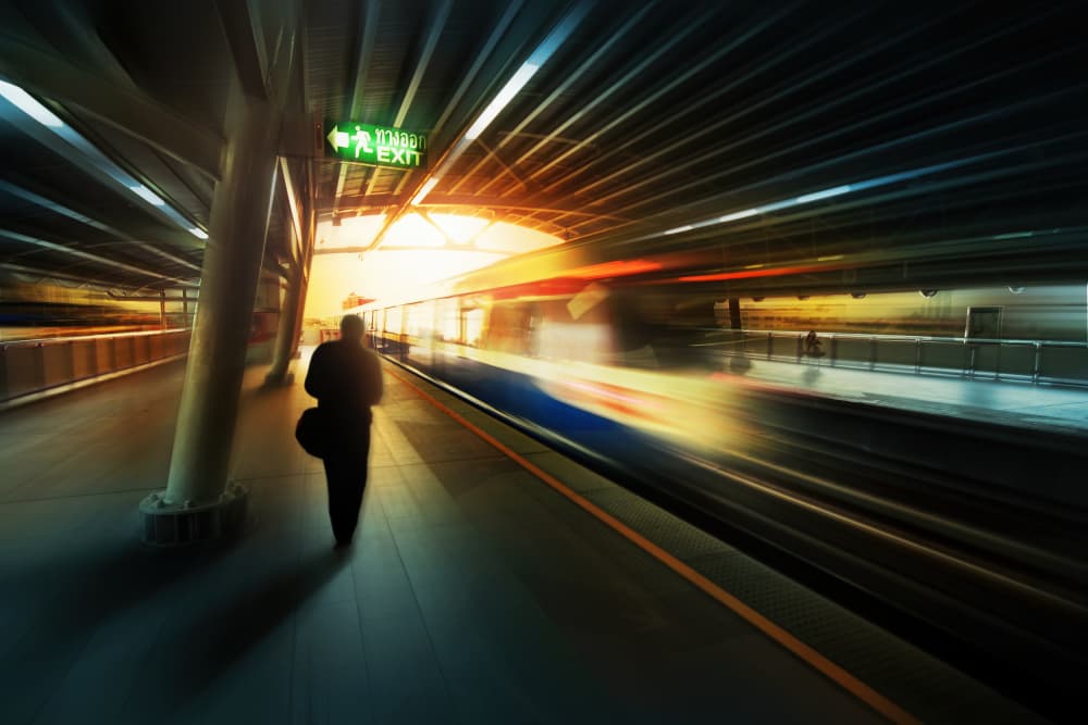 Urban Transit Speed by Anuchit Sundarakiti — canvas wall art