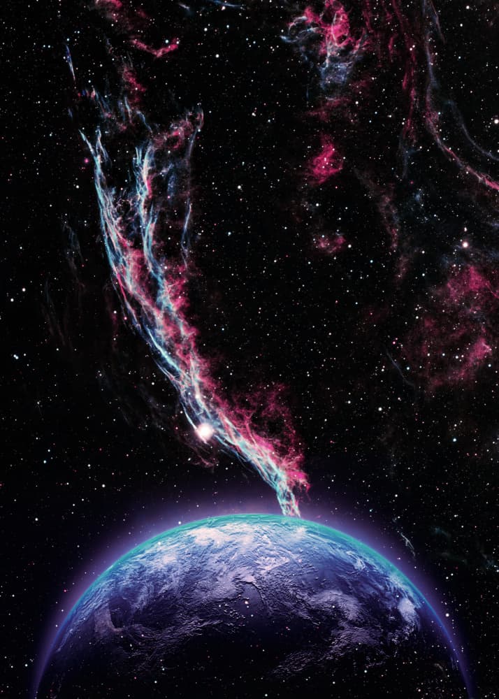 Earth Space by Ariz Rab — canvas wall art