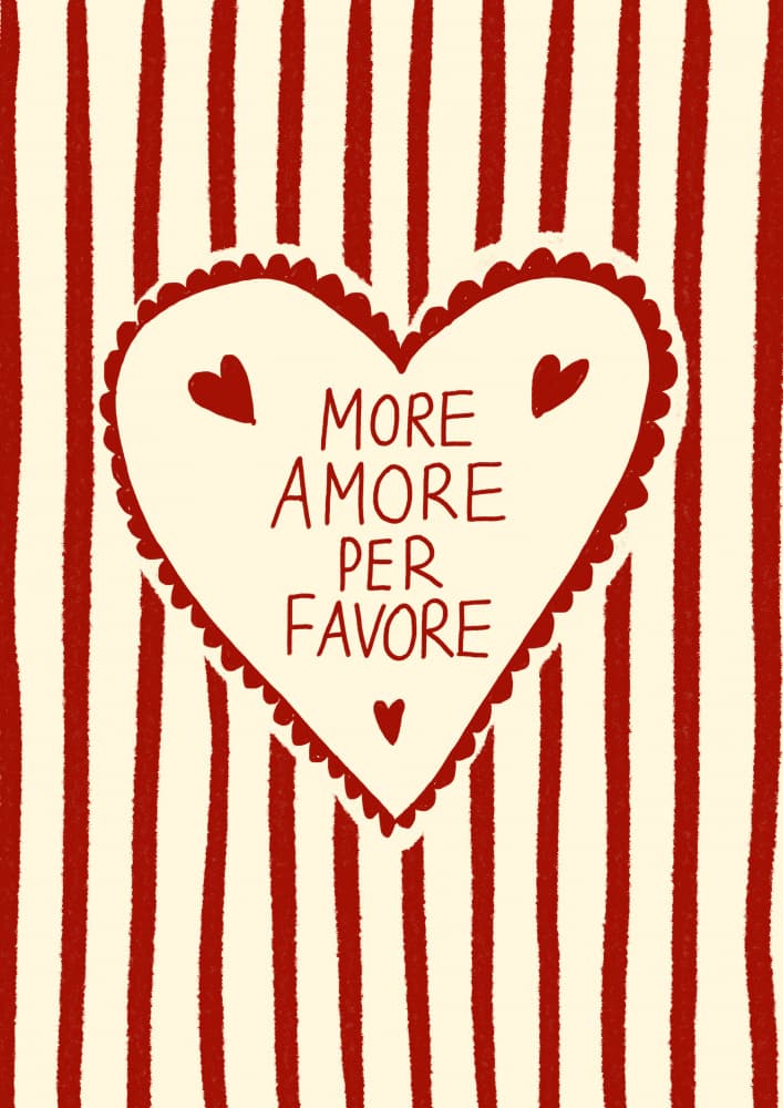 More Amore Heart by Studio Dolci — canvas wall art