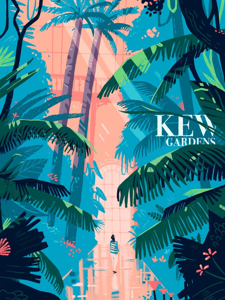 Lush Greenhouse Sanctuary by Mark Harrison — canvas wall art