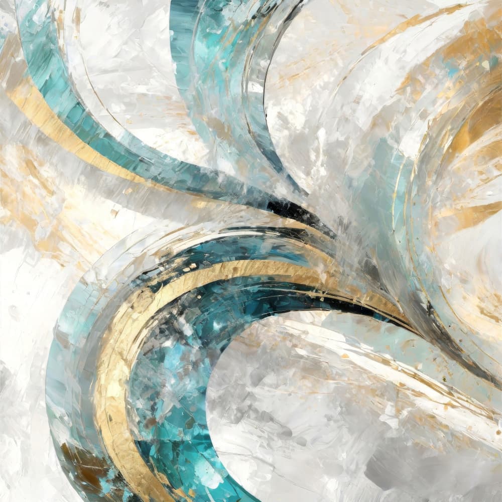 Fluid Gold Abstract by Alpenglow Workshop — canvas wall art
