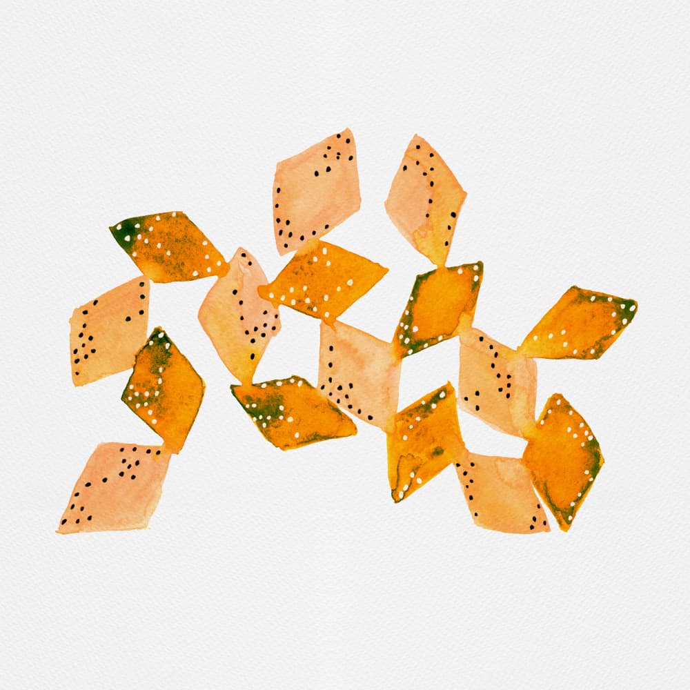 Colorful Abstract Shapes by Michele Channell — canvas wall art