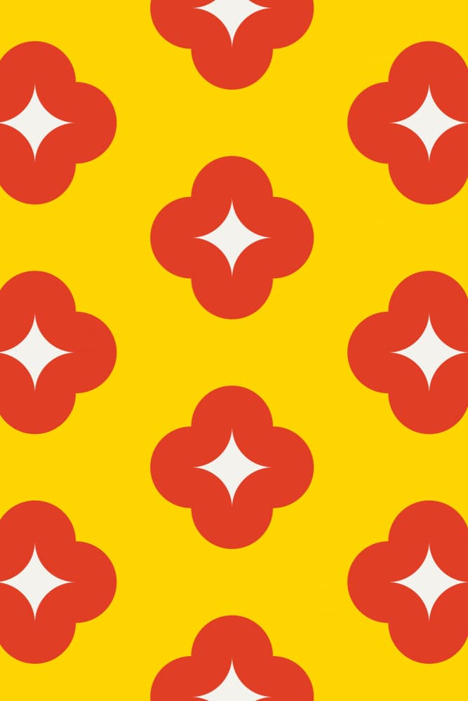 Bright Geometric Star Pattern