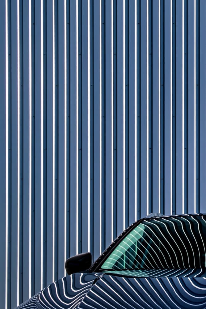 Car Reflection Lines by Lus Joosten — canvas wall art