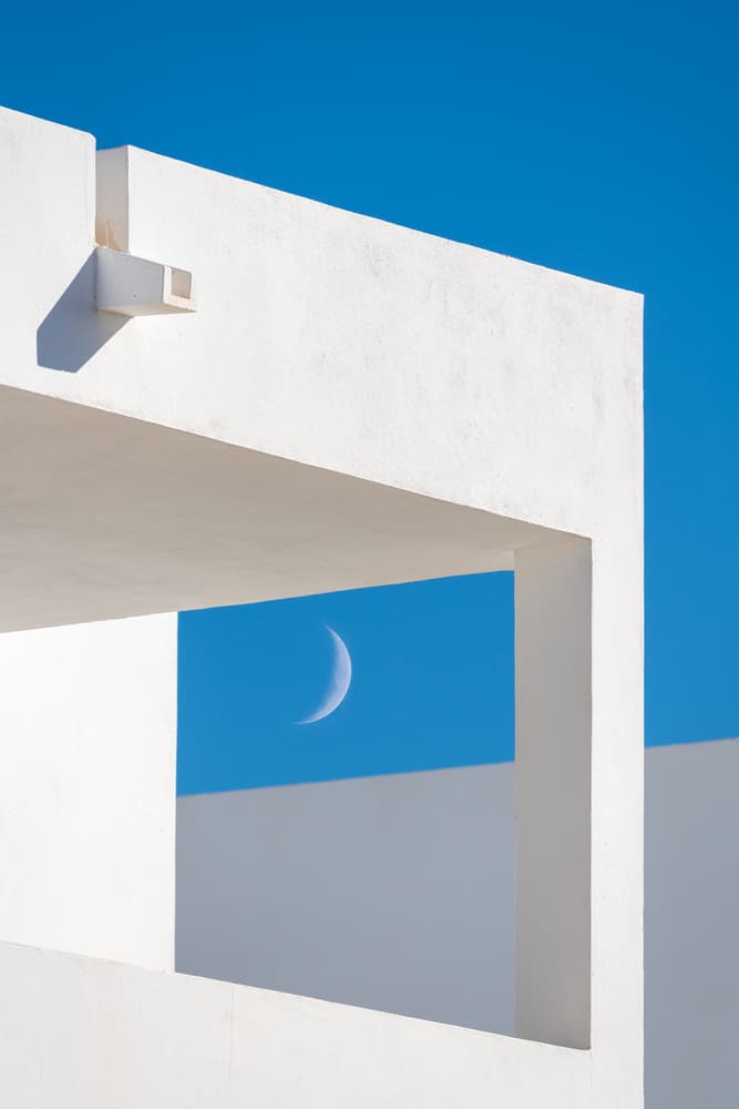 Crescent Moon Architecture by Francesco Riccardo Iacomino — canvas wall art