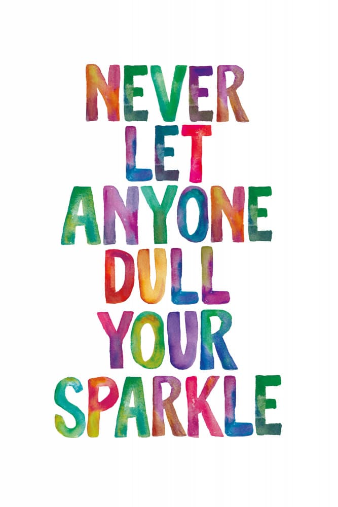 Never Dull Your Sparkle by Brett Wilson — canvas wall art