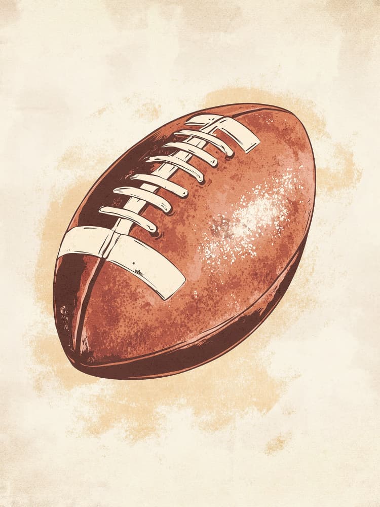 Classic American Football by Pictufy Studio IV — canvas wall art
