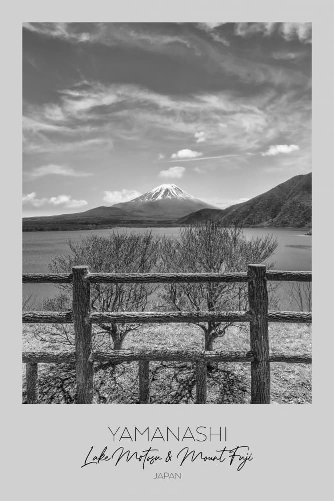 Mount Fuji Lake Motosu by Melanie Viola — canvas wall art