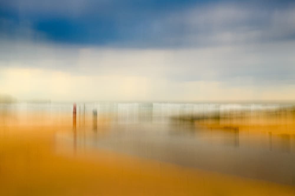 Dreamy Beach Motion by Ralph McConaghy — canvas wall art