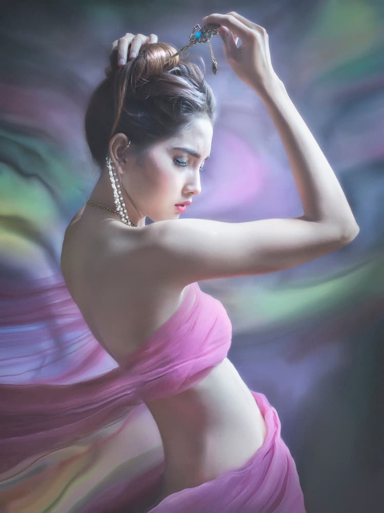 Ethereal Pink Grace by Sebastian Kisworo — canvas wall art