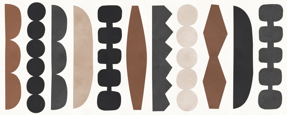 Abstract Geometric Columns by Vitor Costa — canvas wall art