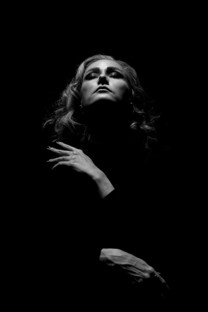 Serene Woman Portrait by Afshin Saeidinia — canvas wall art