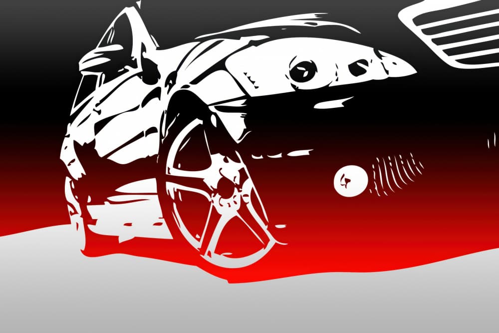 Dynamic Sportscar Design by Rafal Kulik — canvas wall art