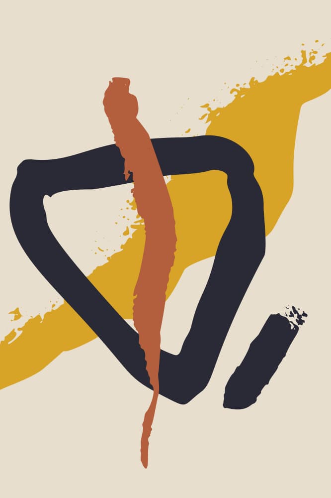 Earthy Abstract Strokes by Anna Rose — canvas wall art