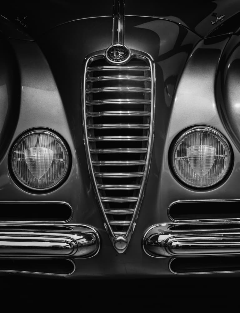 Classic Car Front Grille by Adam Dauria ☂ — canvas wall art