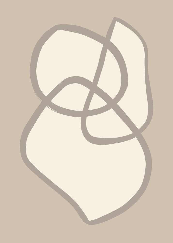 Intertwined Organic Lines by Pictufy Studio — canvas wall art