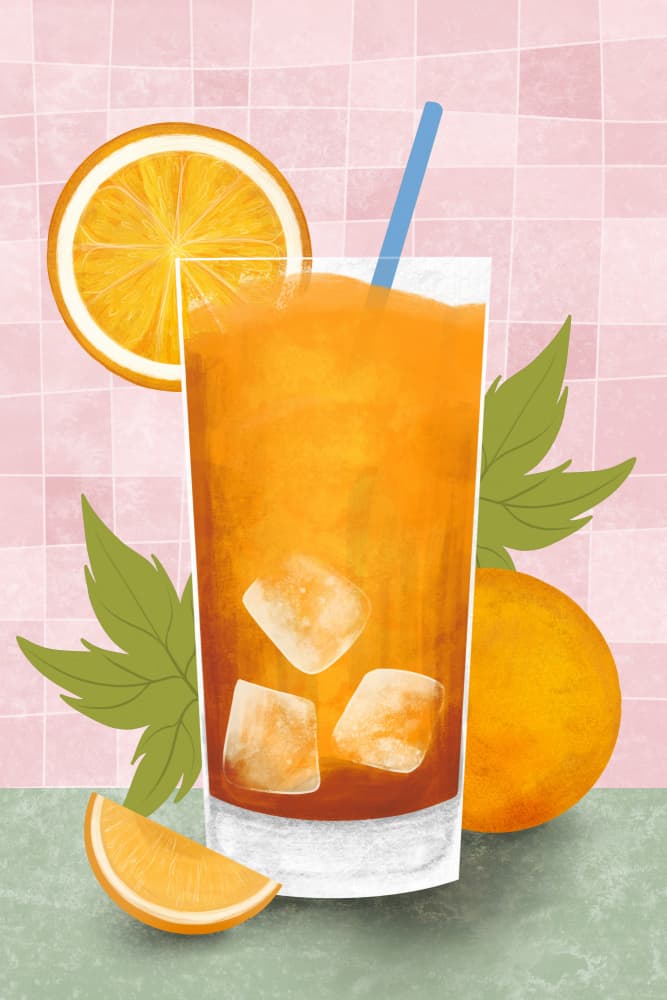Refreshing Orange Drink by EMELIEmaria — canvas wall art