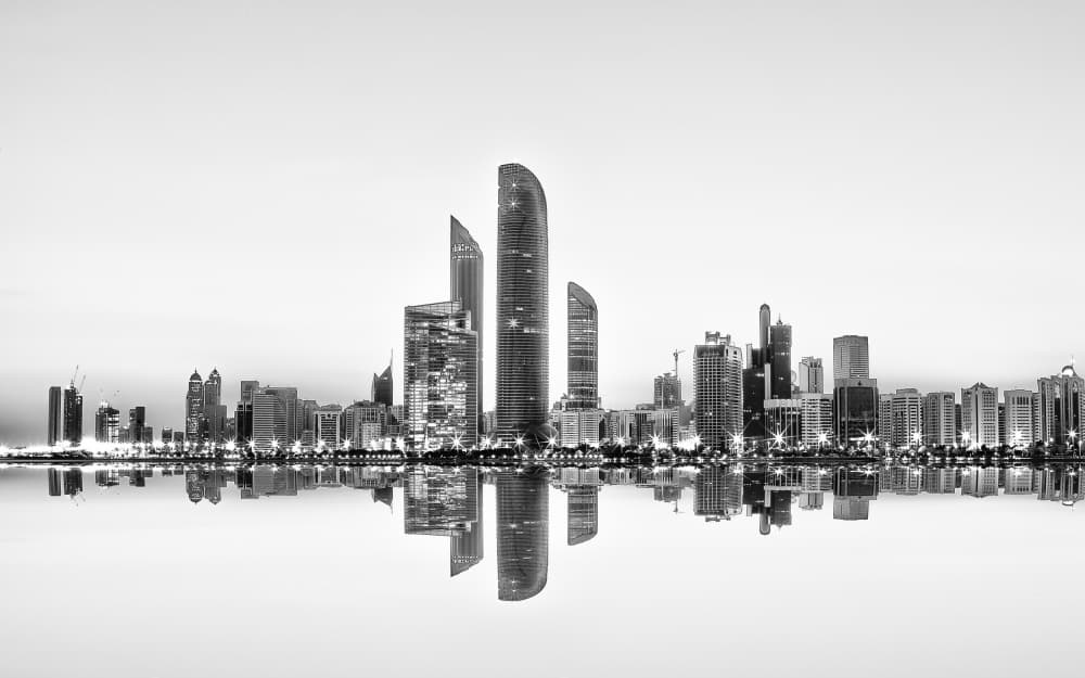 Modern City Reflections by Akhter Hasan — canvas wall art