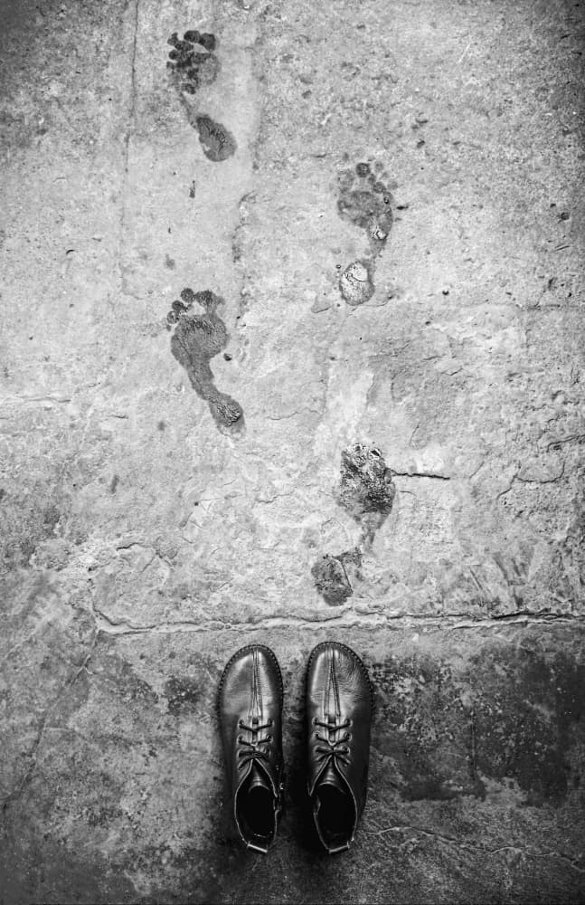 Barefoot Steps Ahead by Kahar Lagaa — canvas wall art