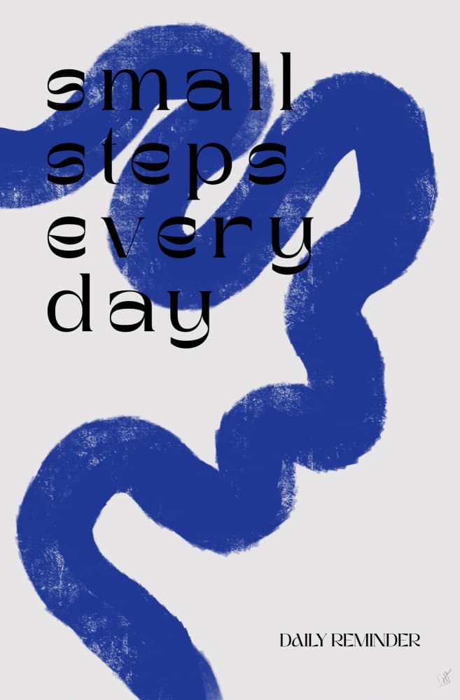 Small Steps Every Day by Anne-Marie Volfova — canvas wall art