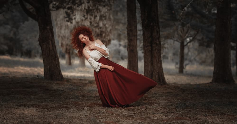 Ethereal Forest Woman by Evgeny Loza — canvas wall art