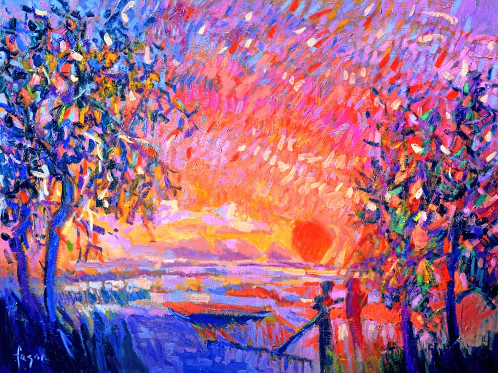 Vibrant Evening Glow by Dorothy Fagan — canvas wall art