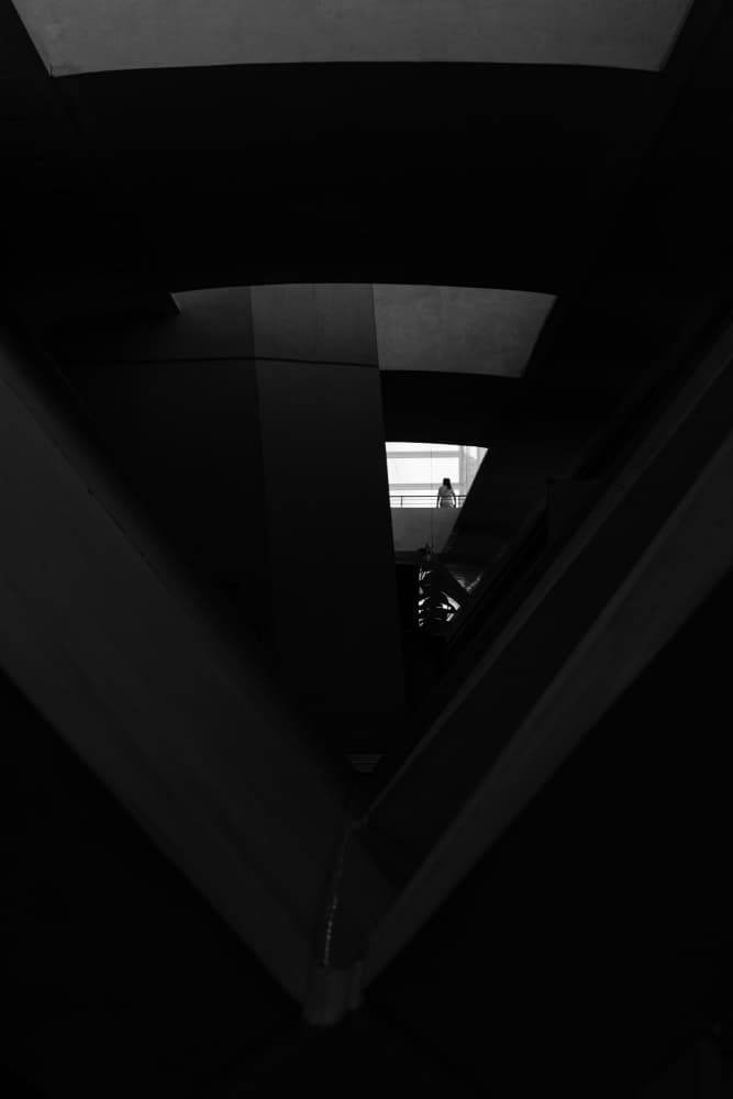 Solitary Geometric Figure by Martin Agius — canvas wall art