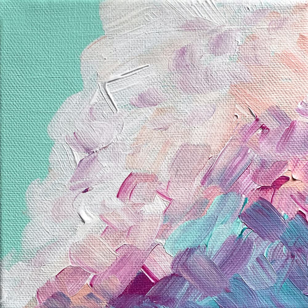 Dreamy Pastel Brushstrokes by Pauline Wegman | Key and Sea Creative — canvas wall art