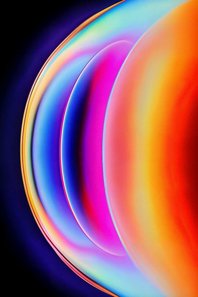 Vibrant Abstract Curves by Minorstep — canvas wall art