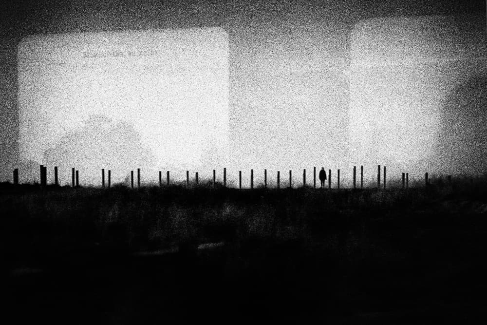 Stark Industrial Silhouette by Paulo Abrantes — canvas wall art