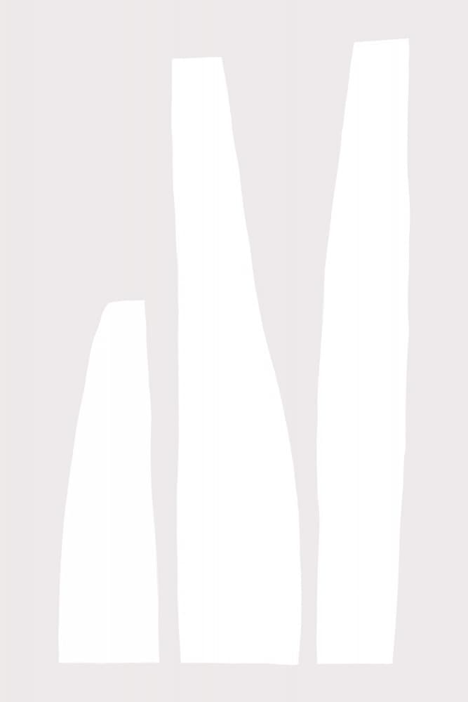 Minimalist White Shapes by uplusmestudio — canvas wall art