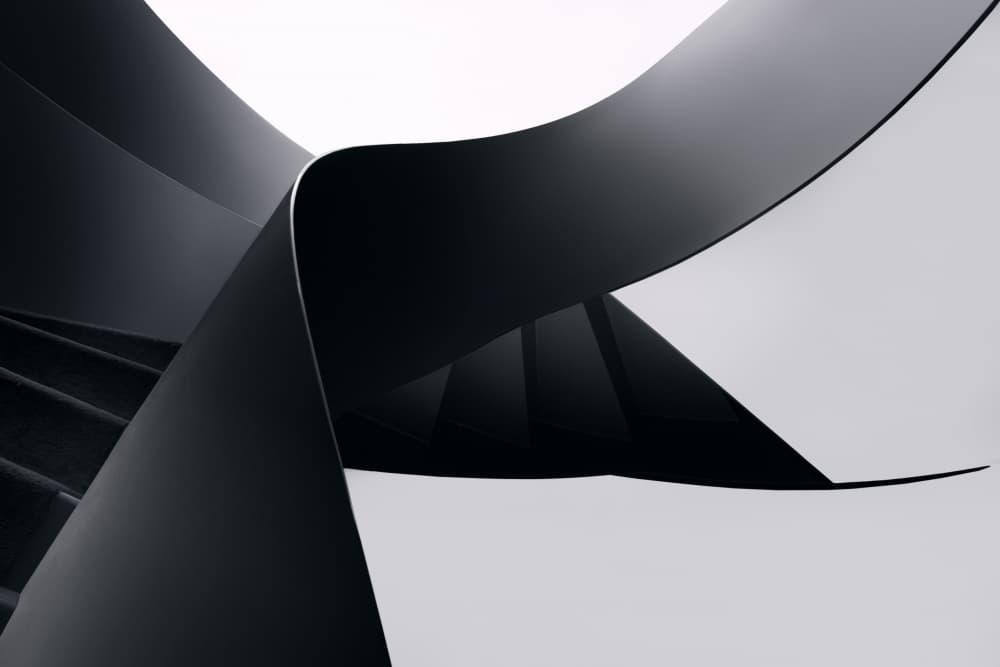 Abstract Architectural Curves by Olavo Azevedo — canvas wall art