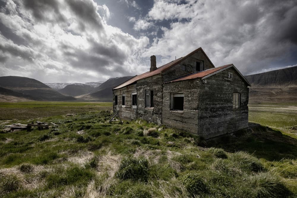 Old Abandoned House Landscape by Þorsteinn H. Ingibergsson — canvas wall art