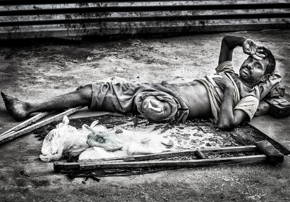 Tired Man Resting by Joxe Inazio Kuesta Garmendia — canvas wall art