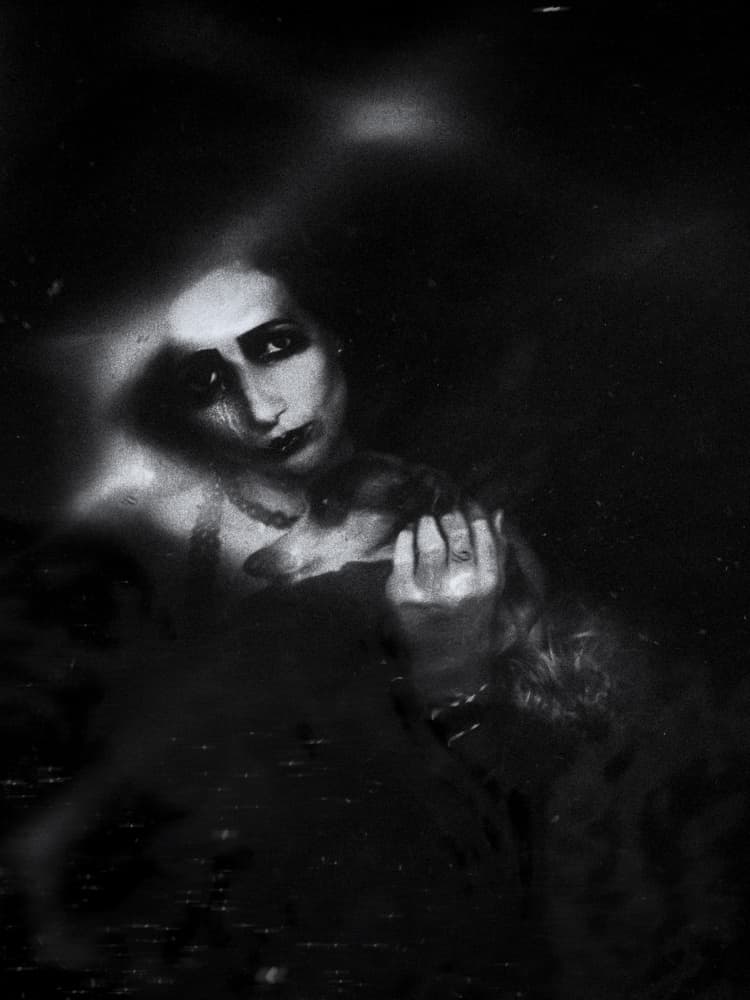 Mysterious Gothic Portrait by Yuri Shepelev — canvas wall art