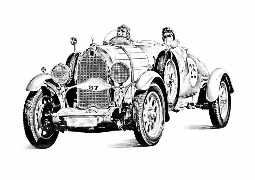 Classic Race Car Drivers by Kulik — canvas wall art