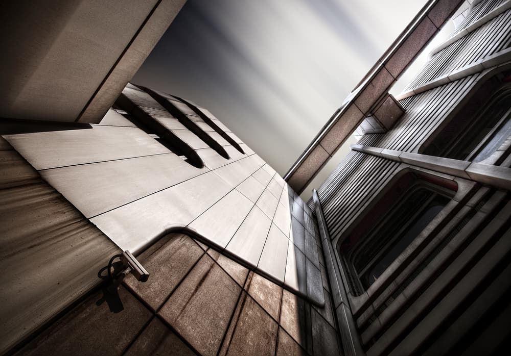 Abstract Building Lines by Tomasz Buczkowski ( Tomush ) — canvas wall art