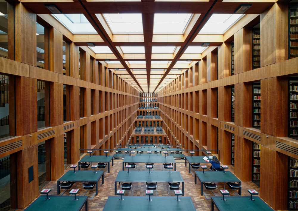 Library by Erhard Batzdorf — canvas wall art