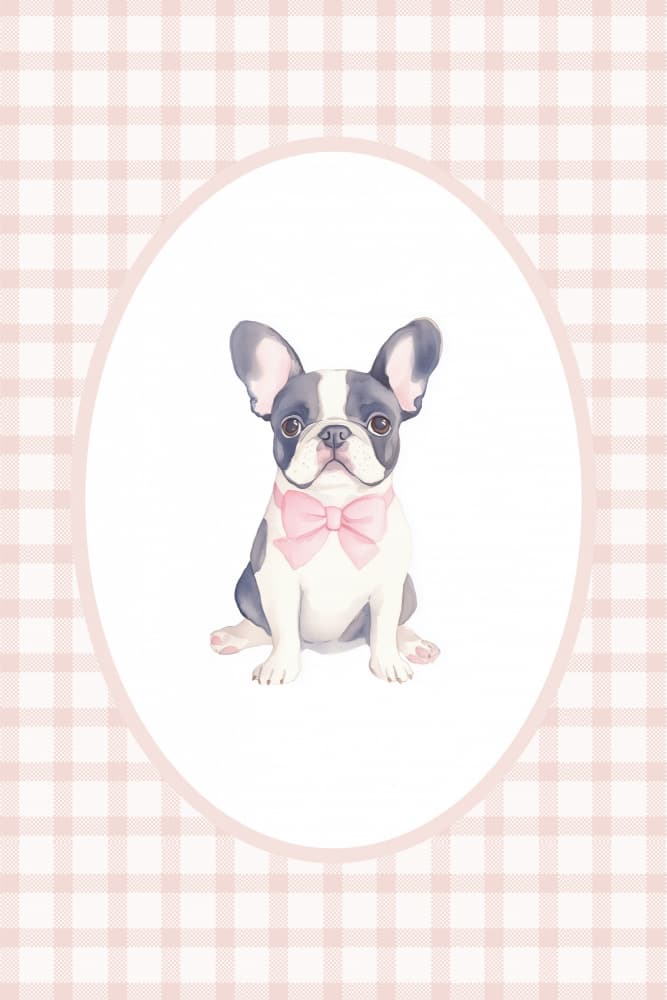 Cute French Bulldog Puppy by Melloi Art Prints — canvas wall art