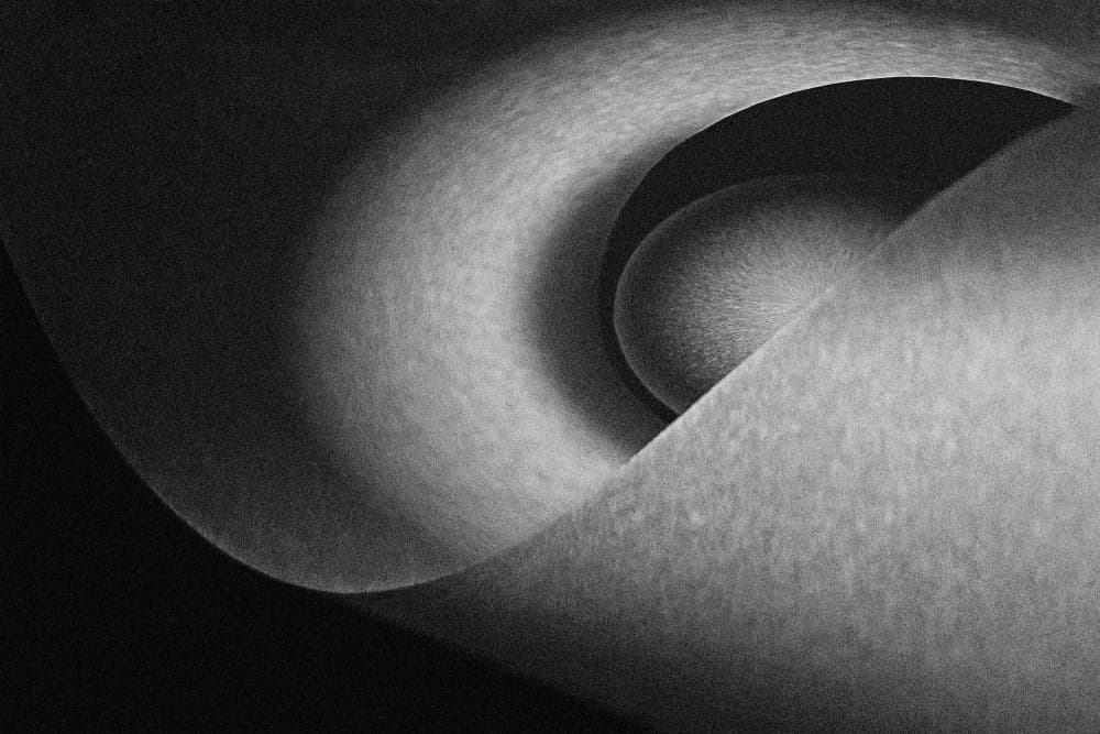 Smooth Curves and Sphere by Jutta Kerber — canvas wall art