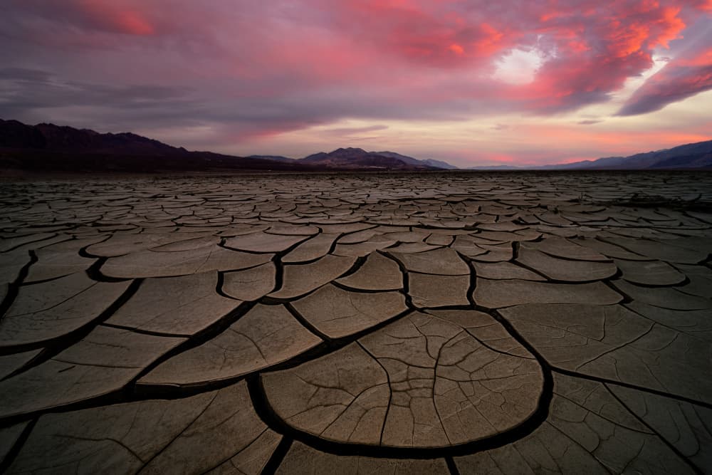 Cracked Desert Sunset Sky by Lydia Jacobs — canvas wall art