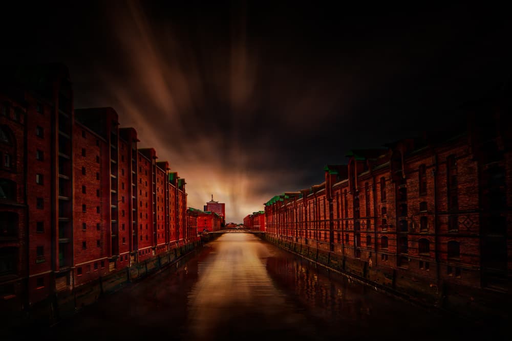Historic Brick Canal District by Stefan Kierek — canvas wall art