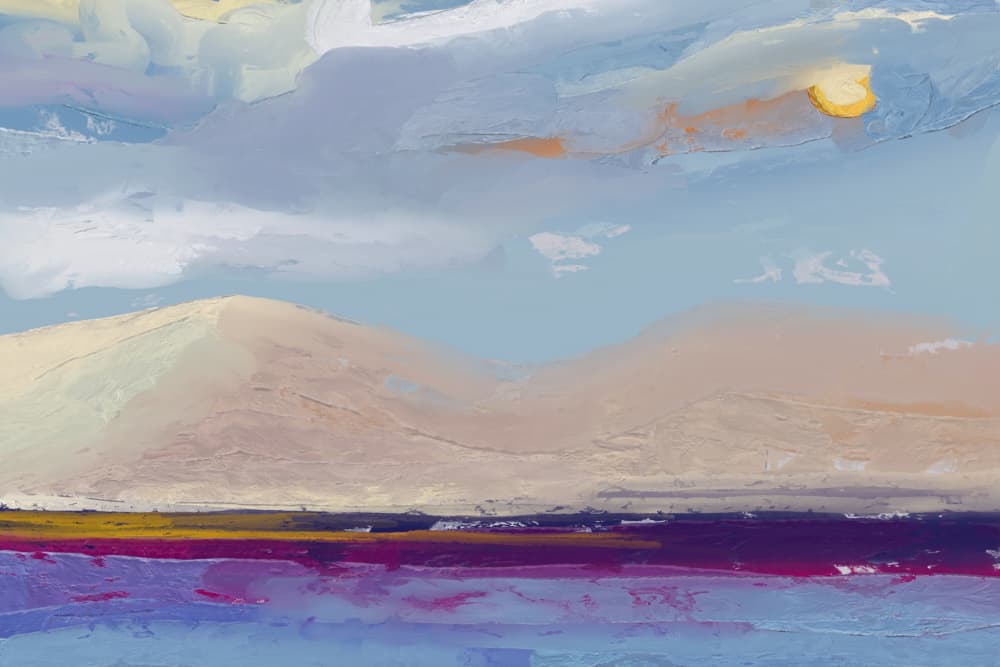Abstract Mountain Serenity by Josie George — canvas wall art