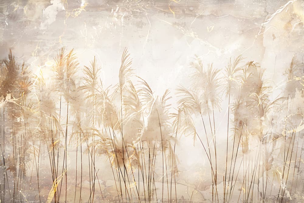 Soft Golden Pampas by Rafal Kulik — canvas wall art