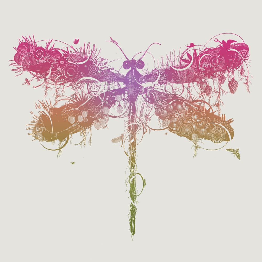 Intricate Steampunk Dragonfly by Jaco Putker — canvas wall art